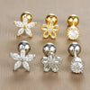 3PC Stainless Steel Tragus Cartilage Piercing Earrings Set for Women Gold Color Helix Tragus Ear Stud Earring Jewelry - Image 3