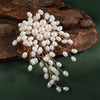 Retro Imitation Pearl Tassel Brooch For Women Men Personalized Gold Color Metal Party Daily Jewelry - Image 4