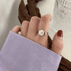 Silver Open Retro Ring For Women Geometric Punk Asymmetric Jewelry Gift - Image 14