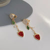 32 Style Colorful Enamel Cartoon Cute Rabbit Fox Ear Clips Funny Cat Bear Long Clip on Earrings Without Piercing for Women Girls - Image 2
