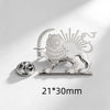 Persian Empire Lion Sun Pin Iran Brooch Vintage Persia Royal Emblem Stainless Steel Historical Persian Symbol Pin - Image 12