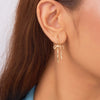 Vintage Style Bowknot Drop Earrings for Women Girls Simple Earings Piercing Ballet Ribbon Aesthetics Elegant Ear Jewelry Gifts - Image 3