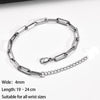 Stainless Steel Paperclip Chain Bracelet for Women Men Unisex Minimalist Link Chain Adjustable Extension Punk Rock Jewelry Gift - Image 1