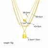 316L Stainless Steel Butterfly Moon Lock Blue Eyes Pendant Necklace For Women Multilayer Choker Chain Jewelry Gifts - Image 47