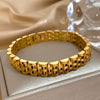 Five Layer Stainless Steel Chain Bracelet with Two Tone Links and 10 mm Width - Image 22