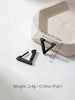 Unisex Stainless Steel Rectangular Hoop Earrings for Men Women Punk Rock Triangle Huggie Earrings Piercing Jewelry Gifts - Image 21