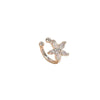 Crystal Flower Ear Cuffs in Gold-Tone or Silver-Tone - Image 6