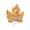 Temperament Leaf Brooch Shiny Rhinestone Color Pin Maple Leaf Ginkgo Biloba Dress Men's Women's Accessories Jewelry Gift - Image 10