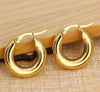 Open Heart Hoop Earrings in Gold Tone or Silver Tone - Image 30