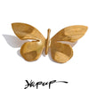 Chic Stainless Steel Golden Metal Butterfly Brooch Pin for Women Pvd Plated Charm Jewelry Gift - Image 1