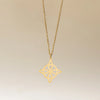 Stainless Steel Witch Knot Pendant Necklace For Women Men Simple Protection Amulet Metal Lucky Knot Choker Party Jewelry - Image 5