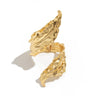 Ingemark Gold Color Metal Leaves Cuff Bangles for WomenExaggerated Punk Geometric Wrap Bangle Party Grunge Men Jewelry - Image 5