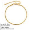 Stainless Steel Delicate Anklet for Women Gold Color Chain Anklet Bracelets on The Leg Do Not Fade Anklet Jewelry Women - Image 9