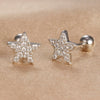 2Pcs Helix Ear Piercing Stud Earrings for Women Zircon Heart star Moon Ear Tragus Cartilage Piercing Accessories Jewelry Gift - Image 15