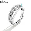 Metal Balls Fidget Rings Adjustable for Women Stress Relieve Finger Jewelry Rotatable Beads Ring Accessories - Image 19