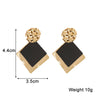 Black Hanging Long Earrings for Women Triangle Square Statement Drop Earrings Boucle Oreille Jewelry - Image 7