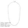 Men's Necklace 2MM Stainless Steel Paperclip Chain Gold-plated Punk Accessories Birthday Gift - Image 8