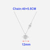 Silver Zircon Star Pendant Choker Necklace For Women Classic Jewelry Light Advanced Accessories - Image 2