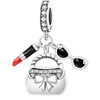 Lastfire Silver Alpaca Rainbow Global Travel Plan Charms Bracelet Bangle Making Gift Jewelry - Image 14