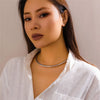 Smooth Torque Collar Choker Necklace Adjustable - Image 13