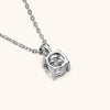 6.5mm Solitaire Drop Necklaces Gold Plated Pendant Silver Chain Jewelry For Women - Image 4