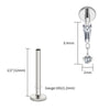 Titanium Baguette Cartilage Earring 16G CZ Dangle Helix Earlobe Labret Stud Flat Back Piercing Jewelry - Image 17