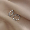 2PCS/Set Gold Color Hoop Earrings for Women Korean Design Crystal Pearl Dangle Earring Jewelry De - Image 10