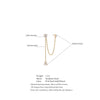 1PC Stainless Steel Cubic Zirconia Chain Drop Earrings Dainty Prom Jewelry Waterproofs - Image 6