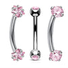 3PCS Heart Eyebrow Piercing Set Crystal Curved Barbell Piercing Flower Rook Earring Bulk CZ Star Eyebrow Ring Pack Daith Earring - Image 25