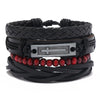 Classic Hand-Woven Leather Bracelet Multilayer Men Bracelets Punk Beads Bangle for Friend Charm Jewelry Gifts - Image 24