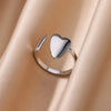 Zircon Rings For Women Stainless Steel Adjustable Open Rings Females Jewelry Accessories - Image 2
