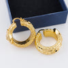 Dubai Gold Plated Jewelry Earrings Set Banquet Drop Women Lady Big Earrings for Girls Golden Hoop Earrings - Image 14