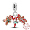 Christmas Series Charms Beads Silver Christmas Tree Snowman Elk Charm Fit Bracelet Pendent Women Jewelry - Image 25