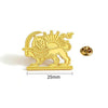 Persian Empire Lion Sun Pin Iran Brooch Vintage Persia Royal Emblem Stainless Steel Historical Persian Symbol Pin - Image 11