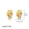 Cubic Zirconia Huggie Hoop Earrings in Gold-Tone Stainless Steel - Image 16