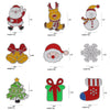 9Pcs/Set Merry Christmas Brooches Santa Claus Sleigh Reindeer Tree Hard Enamel Pins Snowman Snowflake Jingle Bells Badge Xmas - Image 6