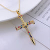 Men Women Hip Hop Zircon Cross Shiny Pendant Stainless Steel Necklace Charm Bling Necklaces Jewelry Gifts - Image 11