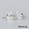 Fancy Stars Adjustable Opening Rings Women Silver Plated Daily Wear Versatile Female Accessories Jewelry - Image 6