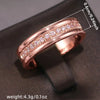 Micro Pave Cubic Zirconia Band Ring in Gold-Tone Silver-Tone and Rose Gold-Tone - Image 16