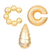 C-Shaped Clip-On Ear Cuff with Water Drop Detail - Image 12
