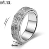 Vintage Carved Eyes Stainless Steel Rings 8mm Fidget Spinner Ring Punk Finger Jewelry Rotatable Ring Gifts - Image 5