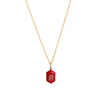 Stainless steel stone necklace, women's style, gold-plated, color preserving - Image 7