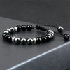 Hematite and Stone Bead Stretch Bracelet with 8 mm Beads in Multiple Colors - Image 32