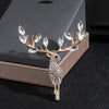 All Rhinestone Deer Brooch For Women Unisex Zircon Animal Brooches Dress Suit Decoration Pin Casual Banquet Gifts - Image 6