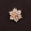 Three Layer Zircon Inlaid Mini Snowflake Brooch Small Buckle Pins Badges Jewelry - Image 5