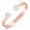 European and American C-Shaped Open Magnet Bracelet, Retro Strong Magnetic Suction Smooth Surface Antique Copper Bracelet - Image 2