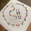 Rainbow Cubic Zirconia Necklace Bracelet or Earrings - Image 1