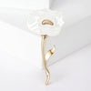 Resin Rose Flower Brooch with Pin Back in Multiple Colors - Image 10