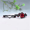 Two-Piece Zinc Alloy Ring Set with Colored Stone Details - Image 17