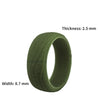 5pcs/set Sports Silicone Ring for Men Outdoor Tree Bark Flexible Finger Rings The Gift Width 8.7mm - Image 3